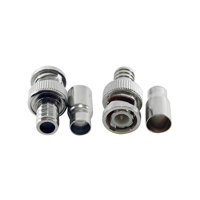 10 PCS BNC Crimp-on Male Connectors For Siamase RG59 Cable Coax Cable Adapter for Security Camera